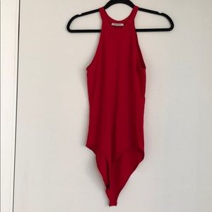 Zara Tops - Zara - Red Sleeveless Bodysuit Zara Tops - Zara - Red Sleeveless Bodysuit